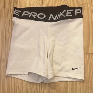 NWT Nike Women's Black and White Pro Bike Shorts